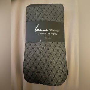Lane bryant, brand new control top pattern tights size C-D